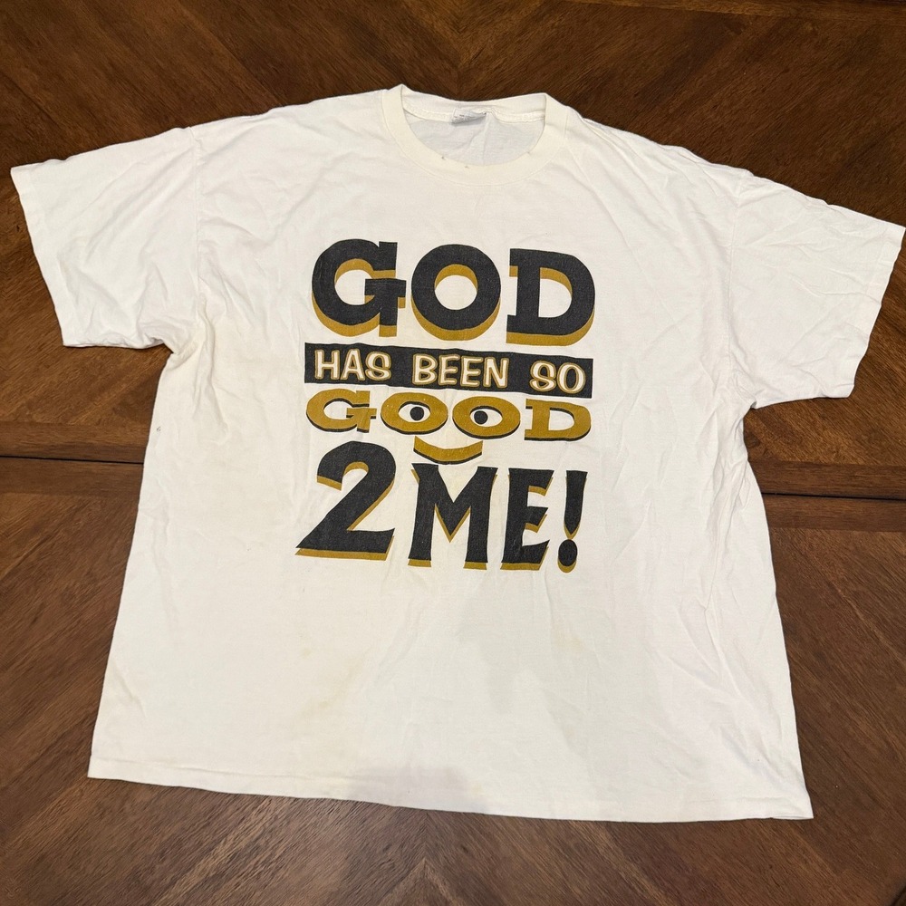 Vintage Four Seasons God Has Been So Good 2 Me T-Shirt XXL White Made in USA